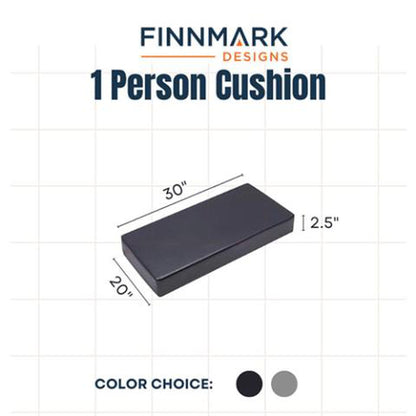 Finnmark Designs 1-Person Vinyl Sauna Cushion for FD-1 Infrared Sauna