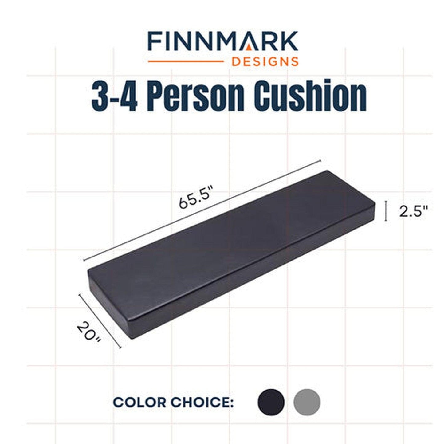 Finnmark Designs 3-Person Vinyl Sauna Cushion for FD-3 Infrared Sauna