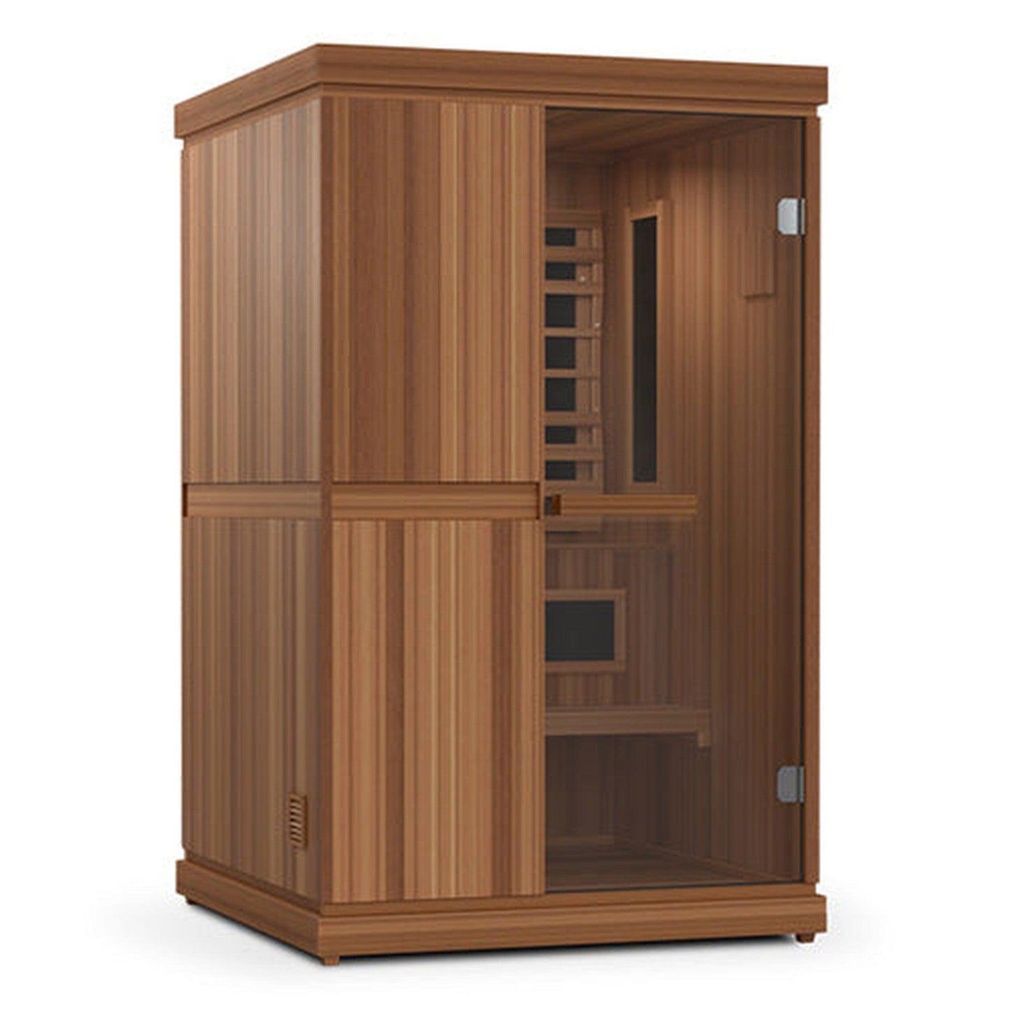 Finnmark Designs FD-4 Trinity 48" 2-Person Home Infrared & Steam Sauna Combo With Infrared & Traditional Heater