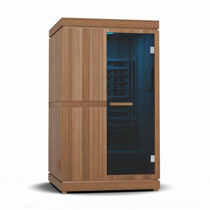 Finnmark Designs FD-4 Trinity 48" 2-Person Home Infrared & Steam Sauna Combo With Infrared & Traditional Heater
