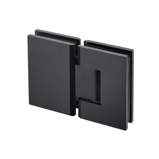 Flusso Faucets 180 Degrees Glass To Glass Shower Door Hinge in Matte Black Finish