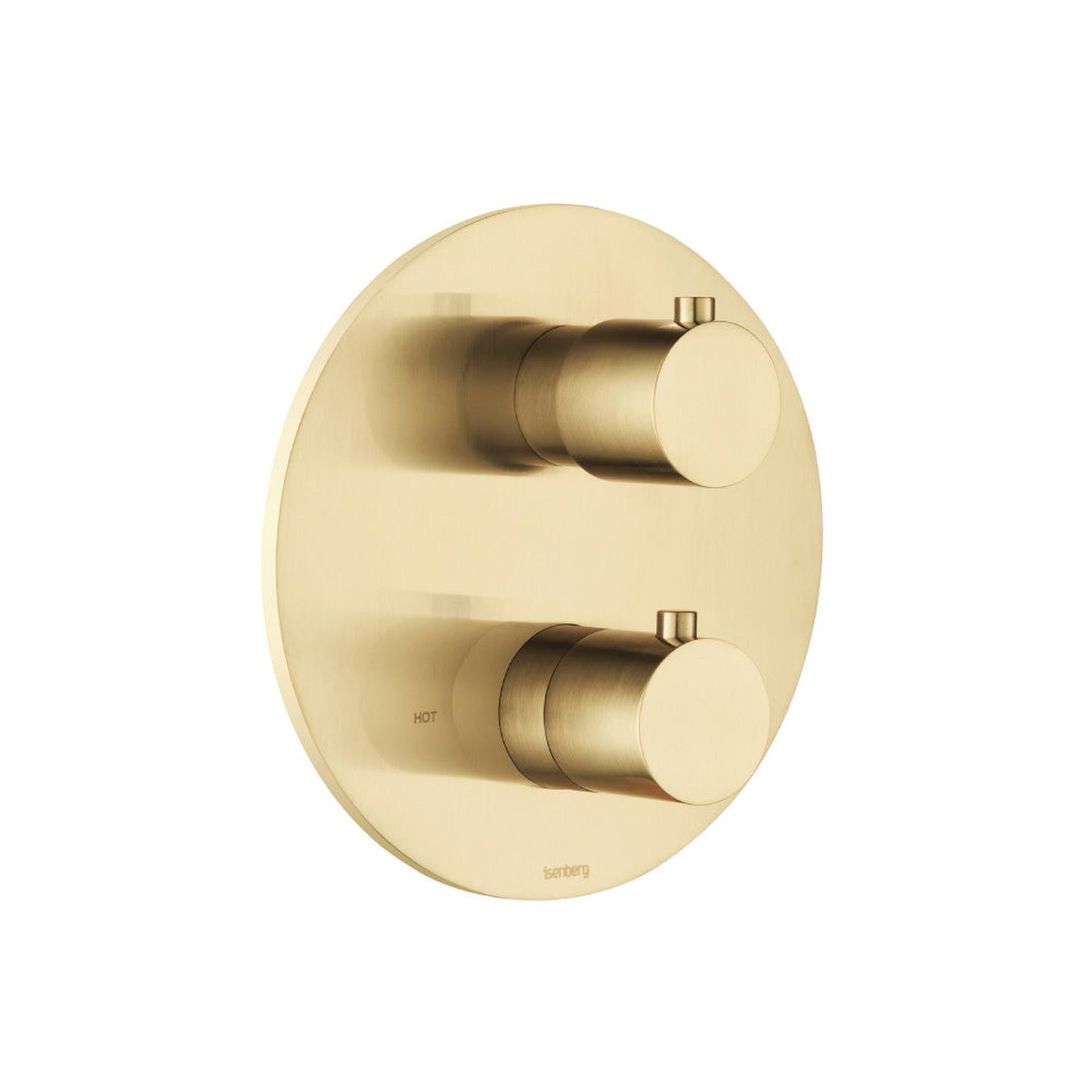 Flusso Faucets 3/4" Satin Brass PVD Thermostatic Valve & Trim - 3 Output