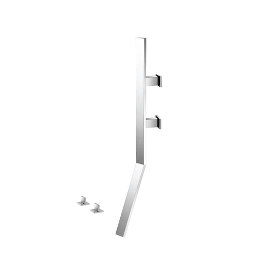 Flusso Faucets Infinity Wall Mount Faucet With Deck Handles in Brushed Nickel