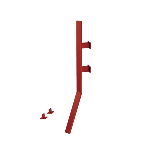 Flusso Faucets Infinity Wall Mount Faucet With Deck Handles in Crimson