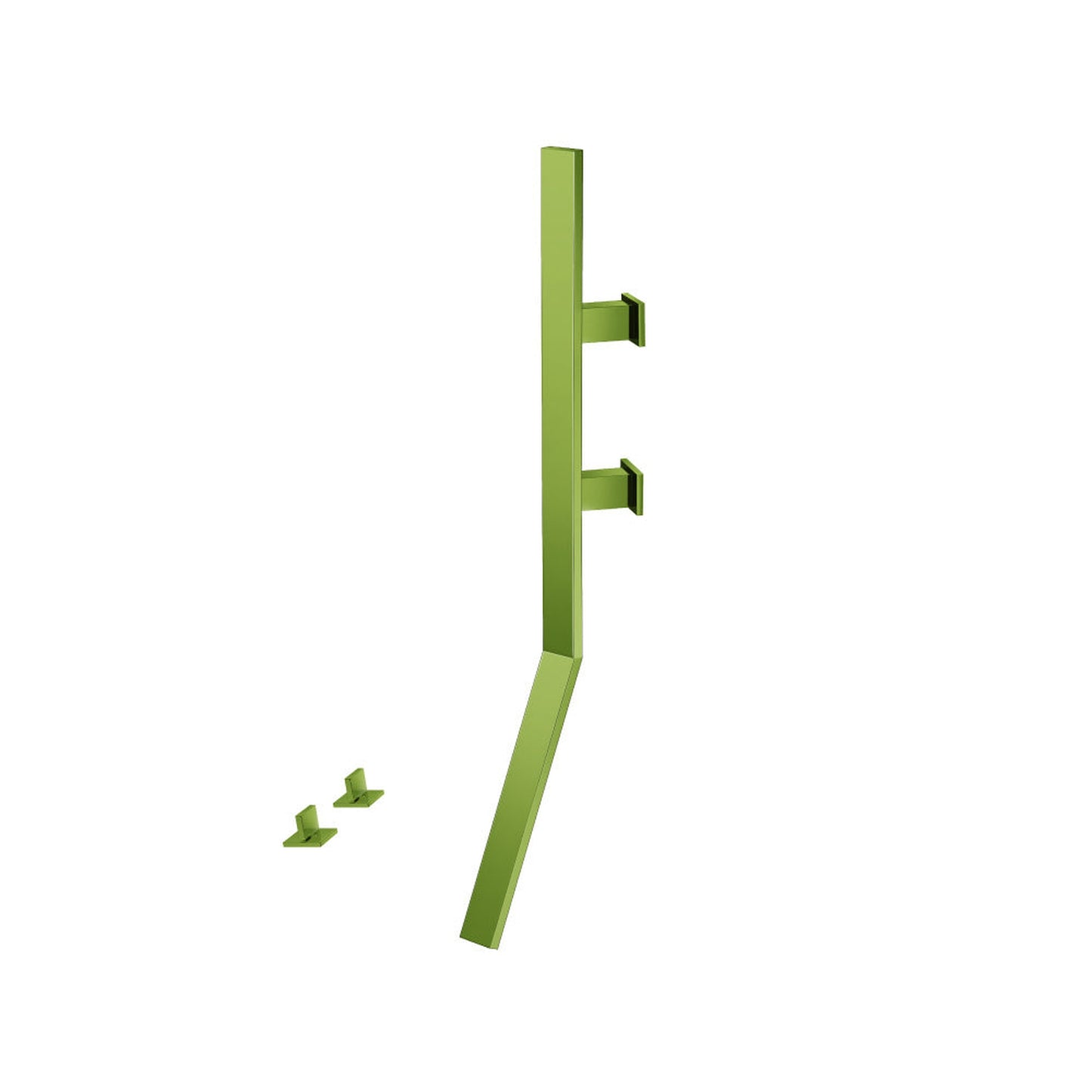 Flusso Faucets Infinity Wall Mount Faucet With Deck Handles in Flusso Faucets Green