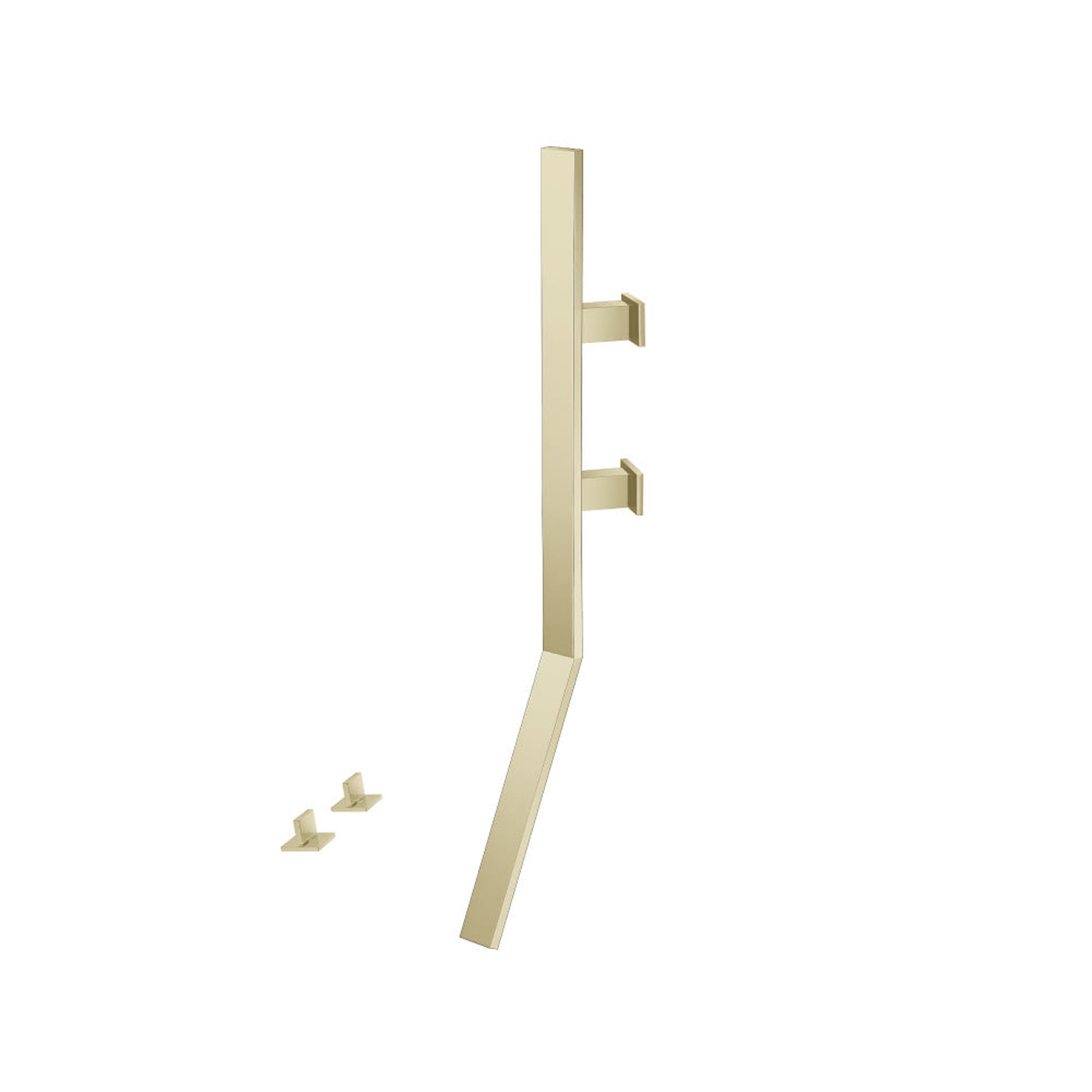 Flusso Faucets Infinity Wall Mount Faucet With Deck Handles in Light Tan