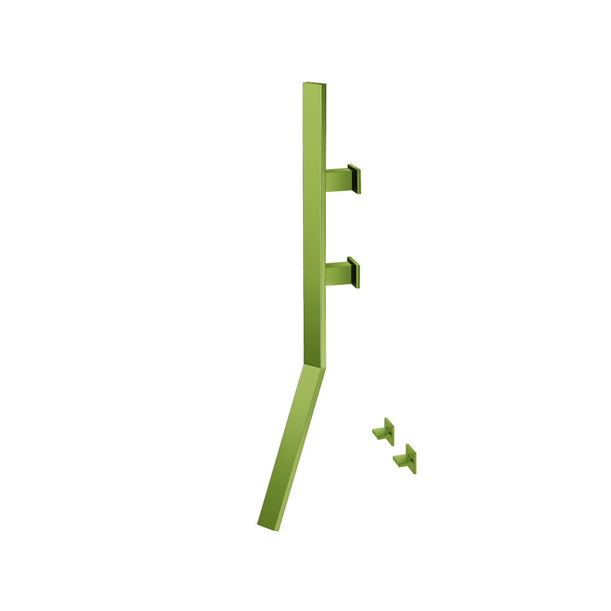 Flusso Faucets Infinity Wall Mount Faucet With Handles in Flusso Faucets Green