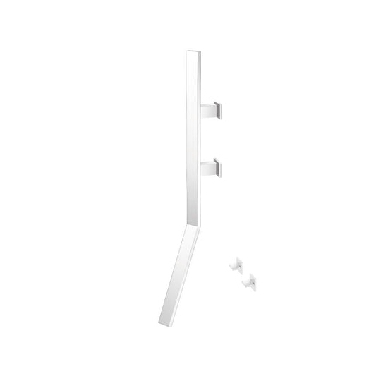 Flusso Faucets Infinity Wall Mount Faucet With Handles in Gloss White