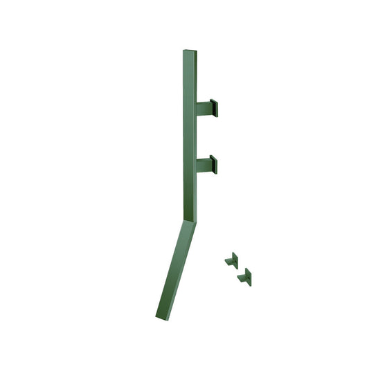 Flusso Faucets Infinity Wall Mount Faucet With Handles in Leaf Green