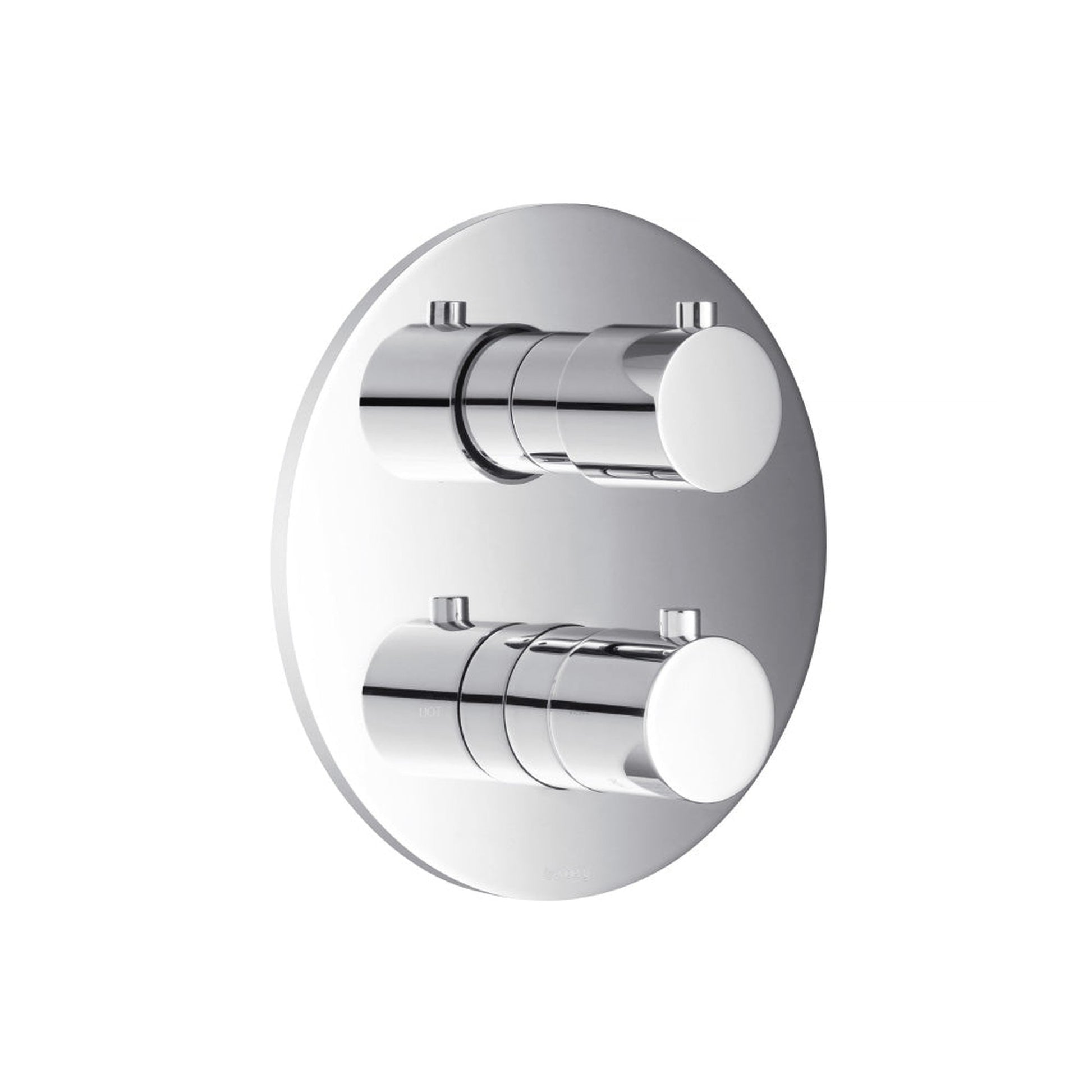 Flusso Faucets Serie 100 3/4" Chrome Thermostatic Valve & Trim - With 2-Way Diverter - 2 Output