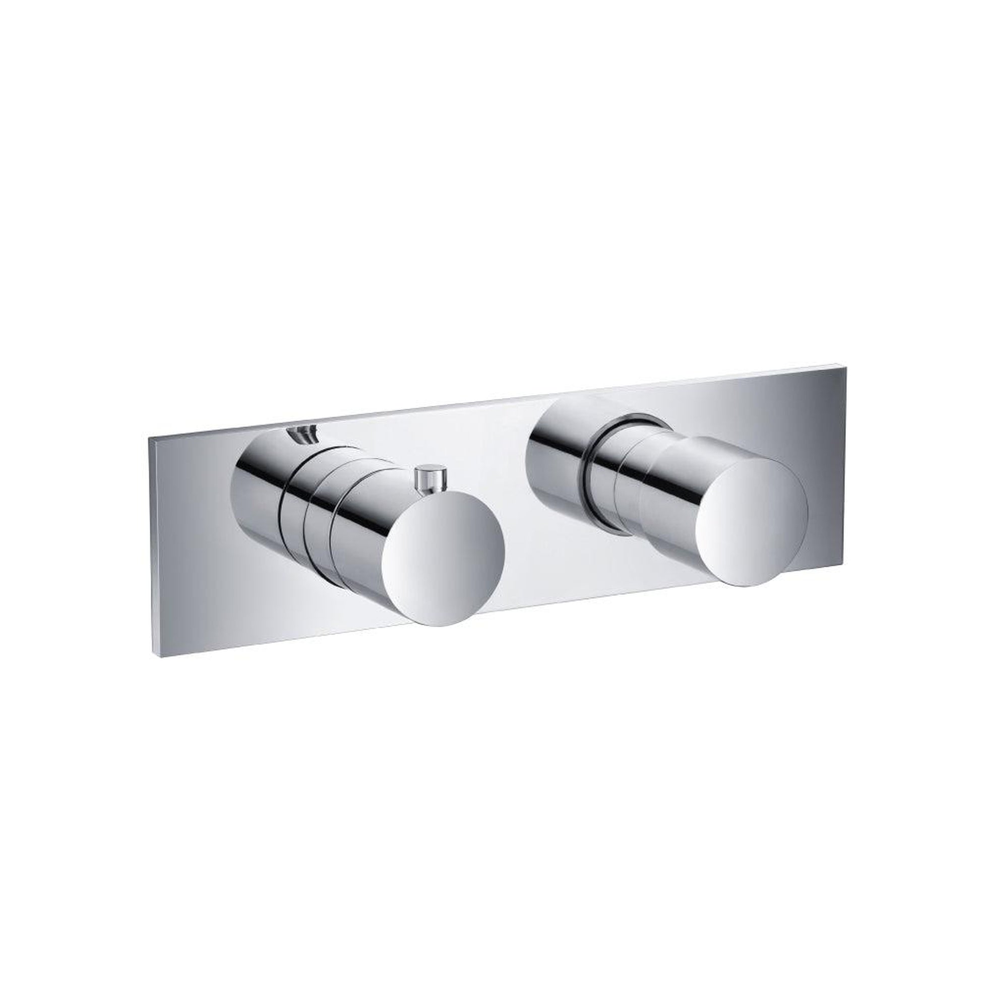 Flusso Faucets Serie 100 3/4" Two Output Horizontal Thermostatic Shower Valve and Trim in Chrome