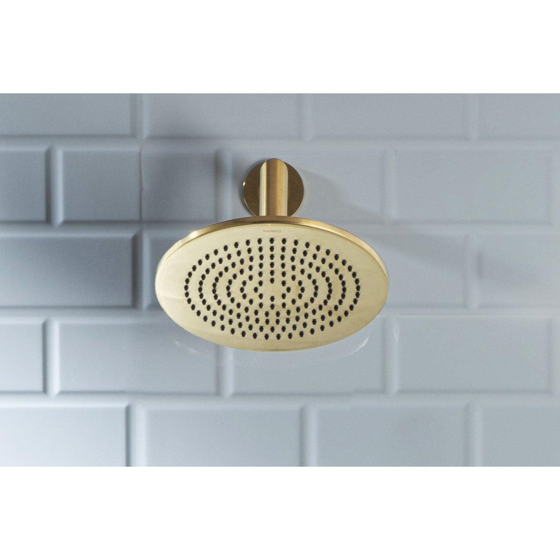 Flusso Faucets Serie 100 Single Output Chrome Wall-Mounted Shower Set With Single Function Round Rain Shower Head, Two-Handle Shower Trim and 1-Output Wall-Mounted Thermostatic Shower Valve With Integrated Volume Control