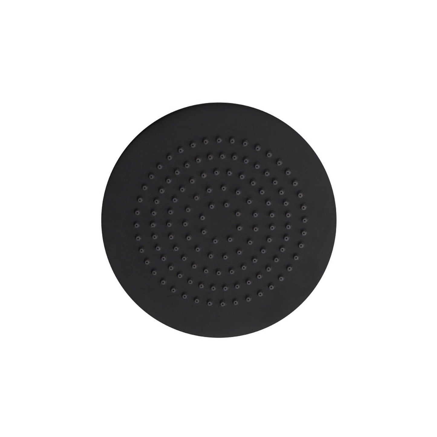 Flusso Faucets Serie 100 Single Output Matte Black Wall-Mounted Shower Set With 6" Solid Brass Rainhead Shower Head, Single Handle Shower Trim and 1-Output Single Control Pressure Balance Valve