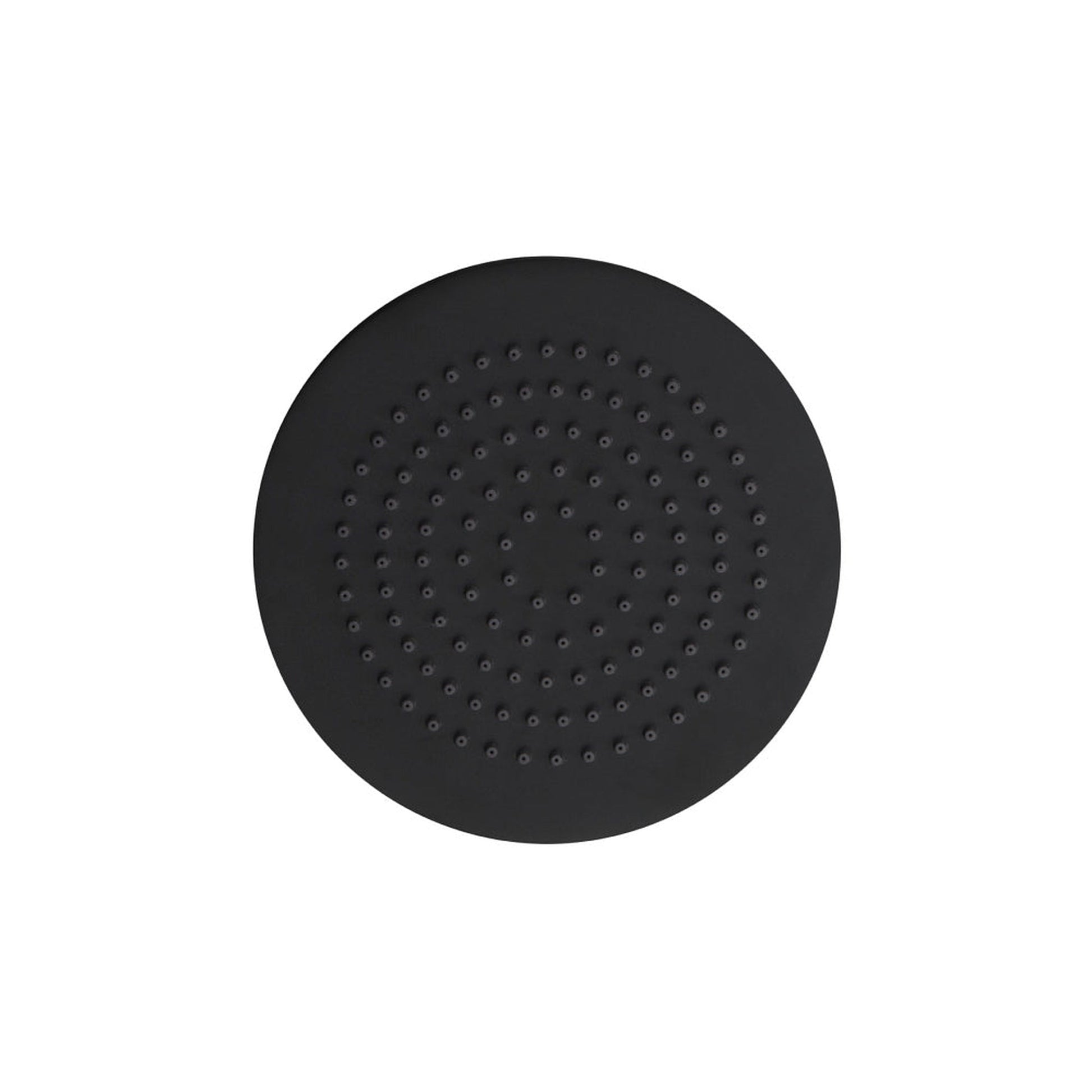 Flusso Faucets Serie 100 Single Output Matte Black Wall-Mounted Shower Set With 6" Solid Brass Rainhead Shower Head, Single Handle Shower Trim and 1-Output Single Control Pressure Balance Valve