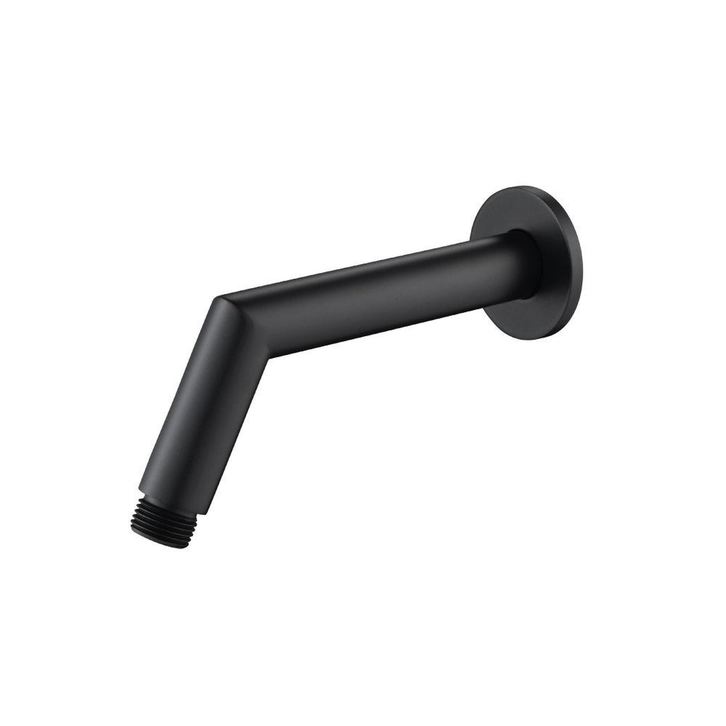 Flusso Faucets Serie 100 Single Output Matte Black Wall-Mounted Shower Set With 6" Solid Brass Rainhead Shower Head, Single Handle Shower Trim and 1-Output Single Control Pressure Balance Valve