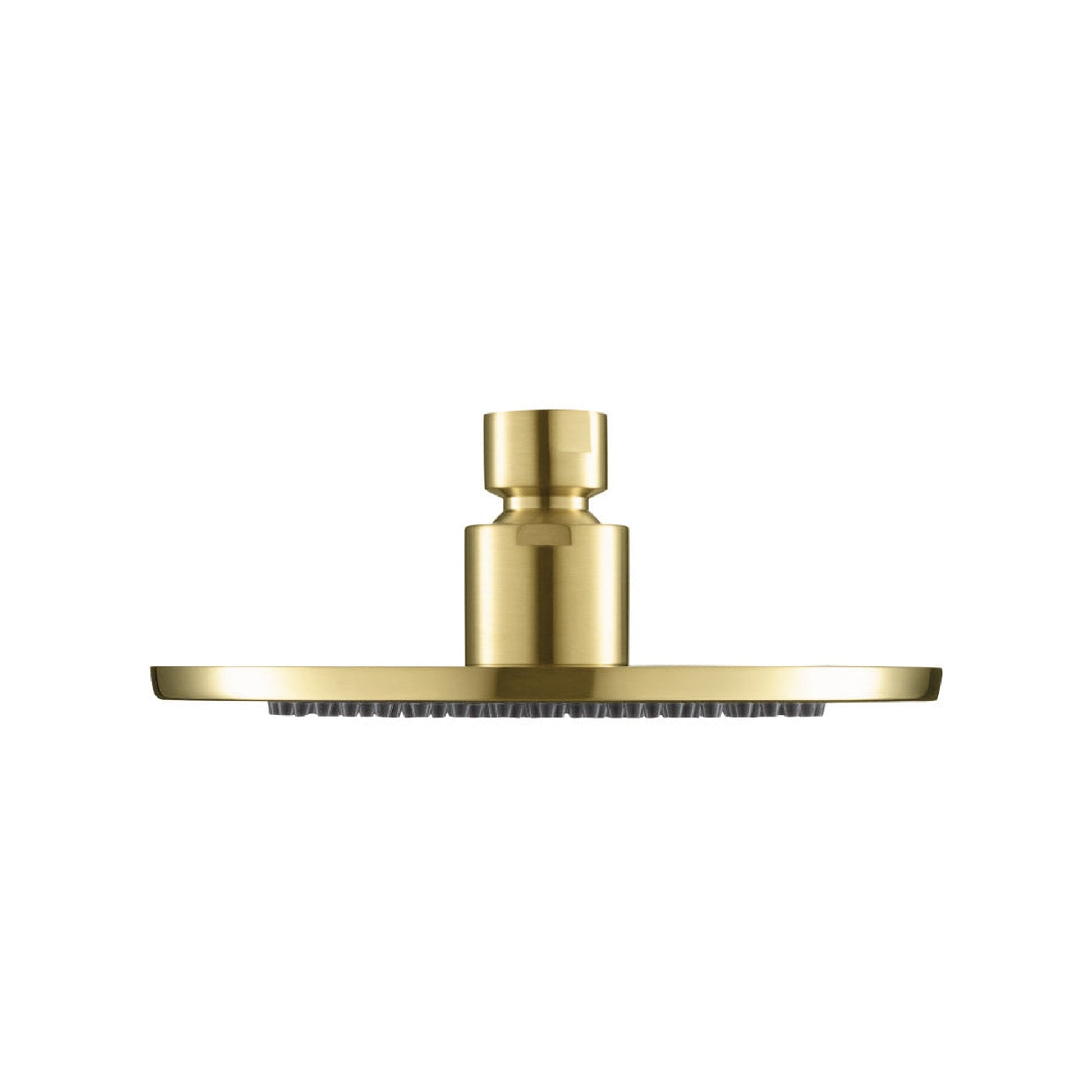 Flusso Faucets Serie 100 Single Output Satin Brass PVD Wall-Mounted Shower Set With 6" Solid Brass Rainhead Shower Head, Single Handle Shower Trim and 1-Output Single Control Pressure Balance Valve