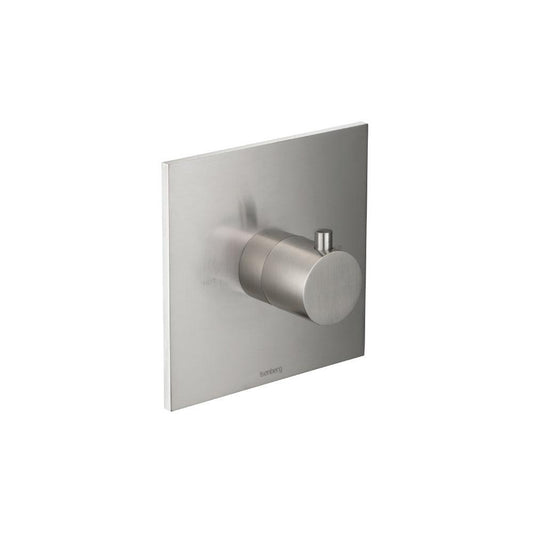Flusso Faucets Serie 100 Single Output Trim for 3/4" Thermostatic Valve in Brushed Nickel