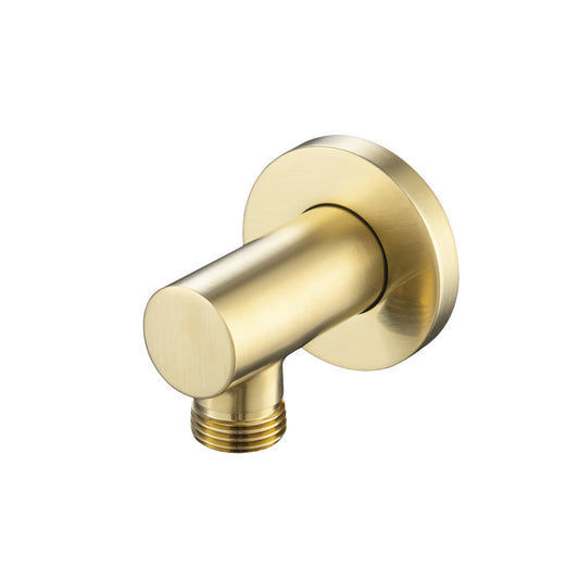 Flusso Faucets Serie 100 Wall Elbow in Satin Brass