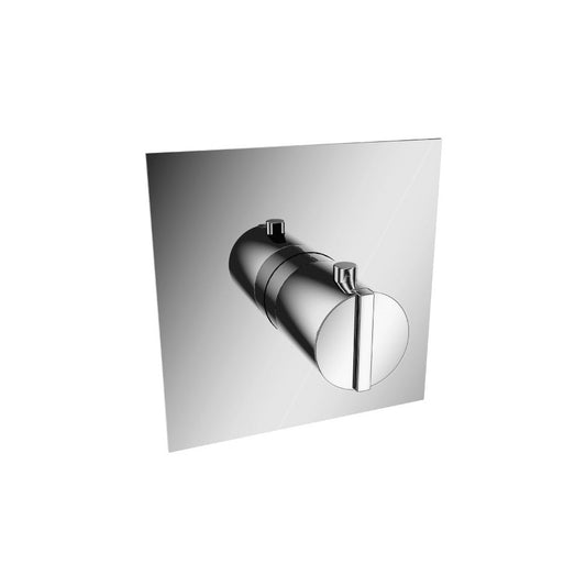 Flusso Faucets Serie 145 3/4" Single Output Thermostatic Valve With Trim in Chrome
