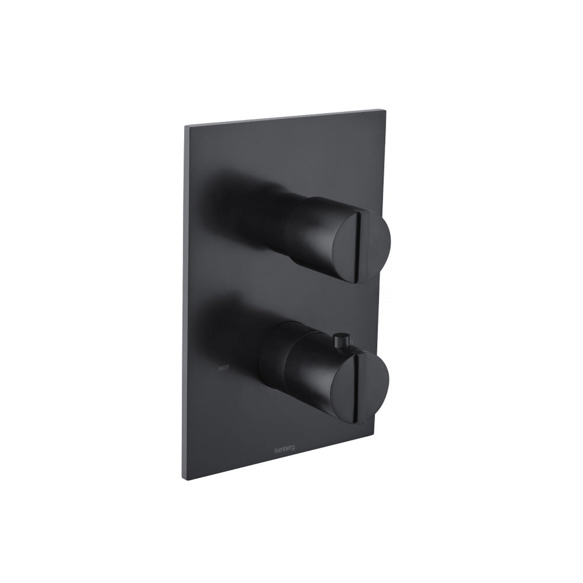 Flusso Faucets Serie 145 3/4" Three Output Thermostatic Valve and Trim in Matte Black
