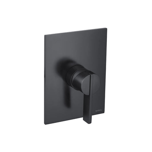 Flusso Faucets Serie 145 Single Output Shower Trim and Handle in Matte Black