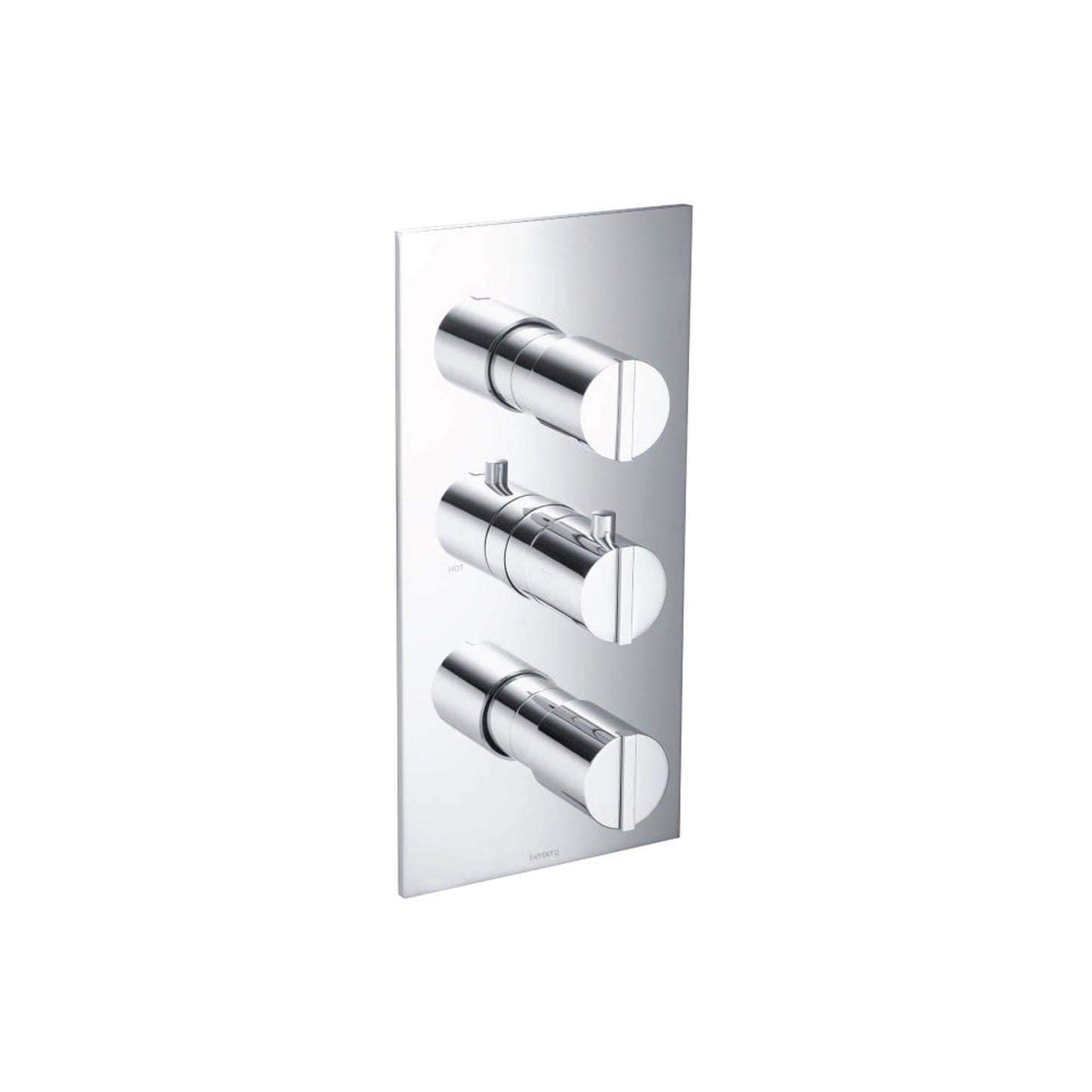 Flusso Faucets Serie 145 Three Output Thermostatic Trim Set in Chrome