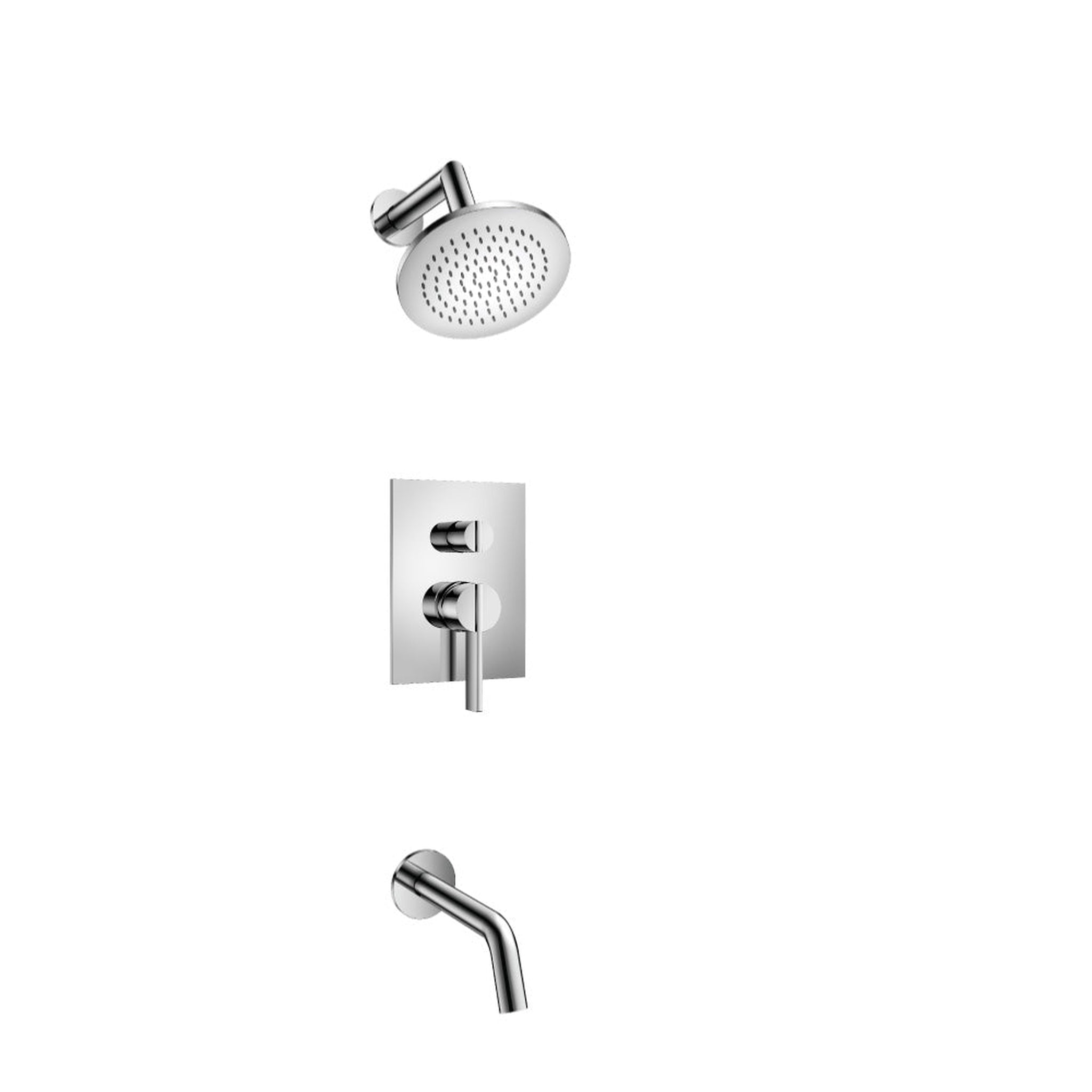 Flusso Faucets Serie 145 Two Output Shower Set With Shower Head and Tu ...