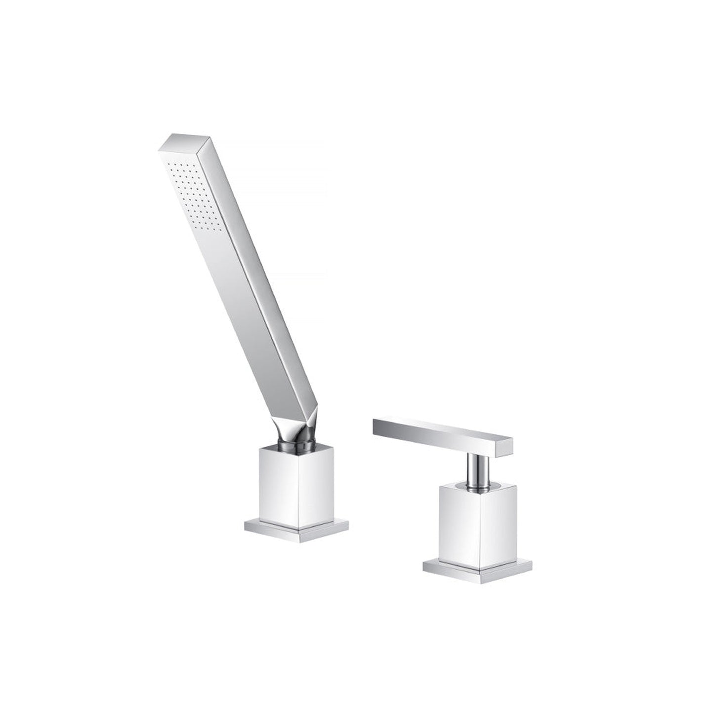 Flusso Faucets Serie 150 Deck Diverter With Holder and Hose in Chrome