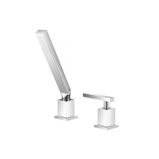 Flusso Faucets Serie 150 Deck Diverter With Holder and Hose in Chrome