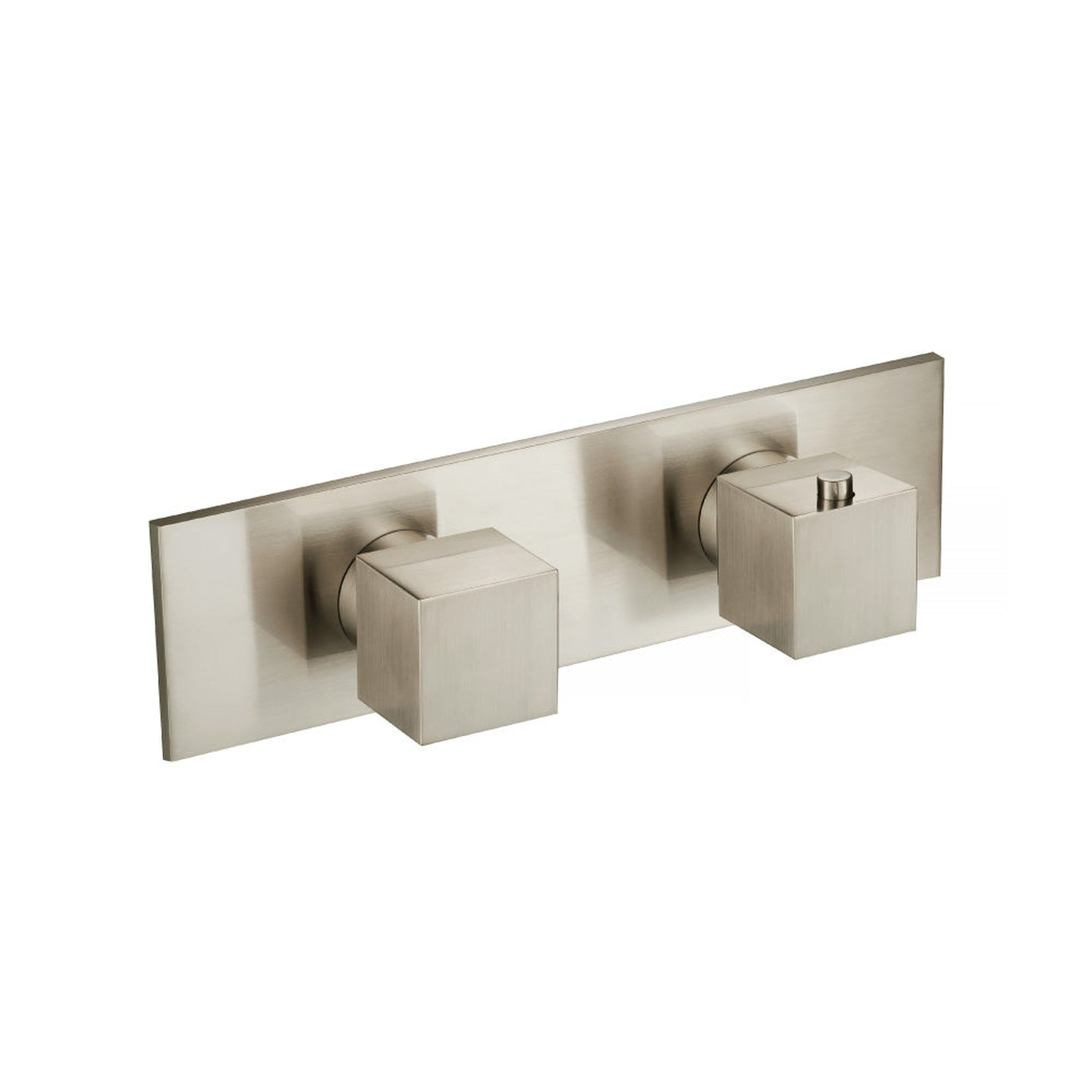 Flusso Faucets Serie 160 3/4" Single Output Horizontal Thermostatic Shower Valve and Trim in Brushed Nickel (160.2693BN)