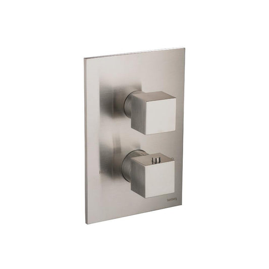 Flusso Faucets Serie 160 3/4" Single Output Thermostatic Shower Valve and Trim in Brushed Nickel