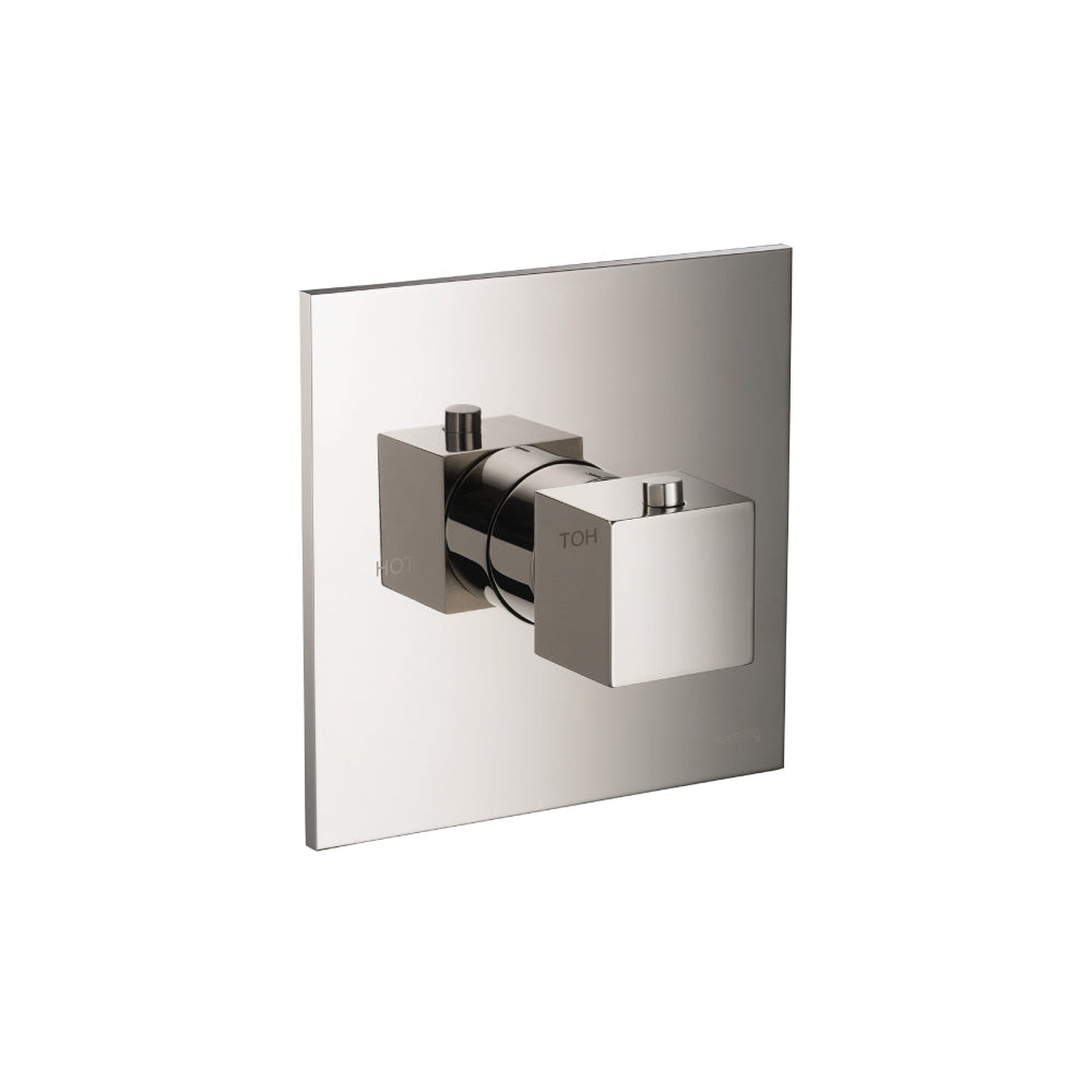 Flusso Faucets Serie 160 3/4" Single Output Thermostatic Valve With Trim in Polished Nickel
