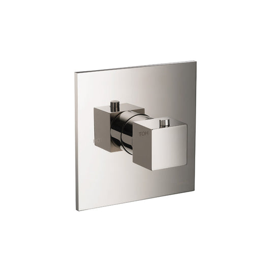 Flusso Faucets Serie 160 3/4" Single Output Thermostatic Valve With Trim in Polished Nickel