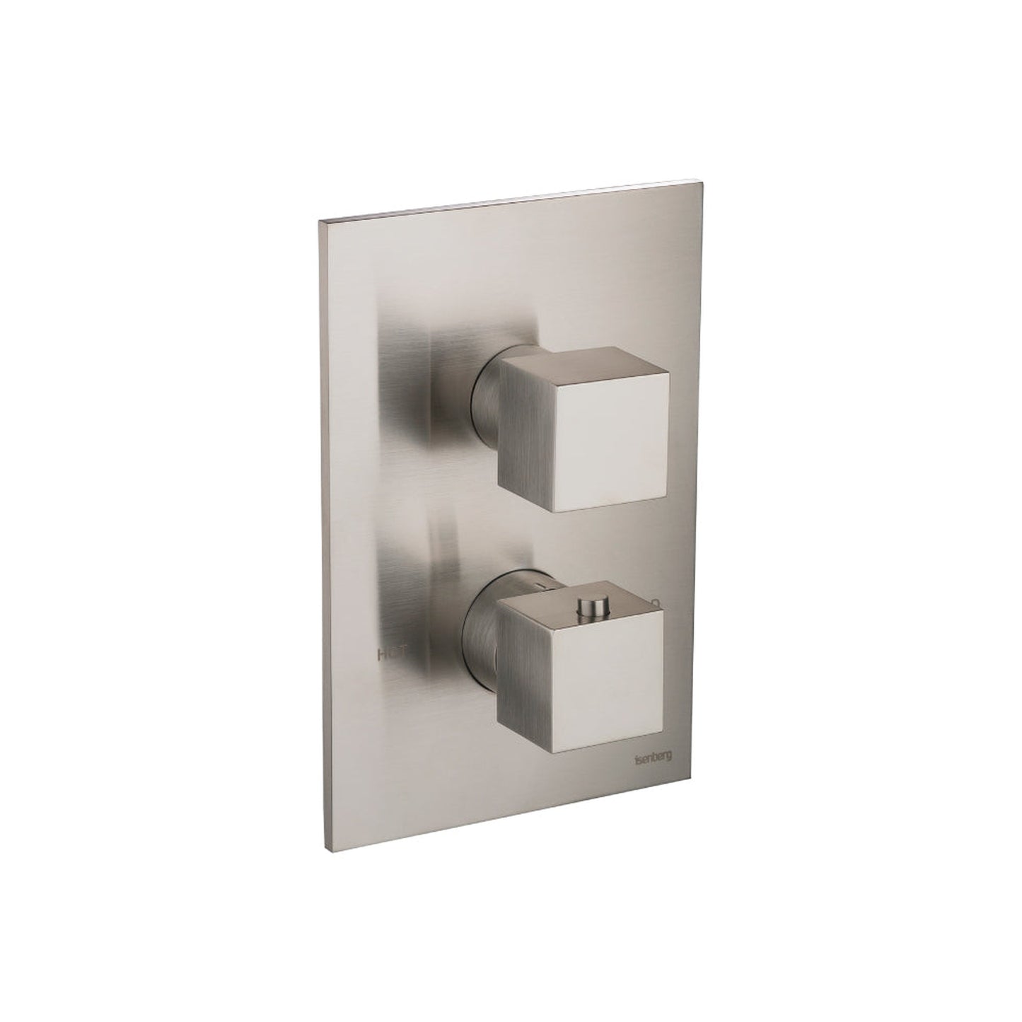 Flusso Faucets Serie 160 3/4" Two Output Thermostatic Valve and Trim With 2-Way Diverter in Brushed Nickel
