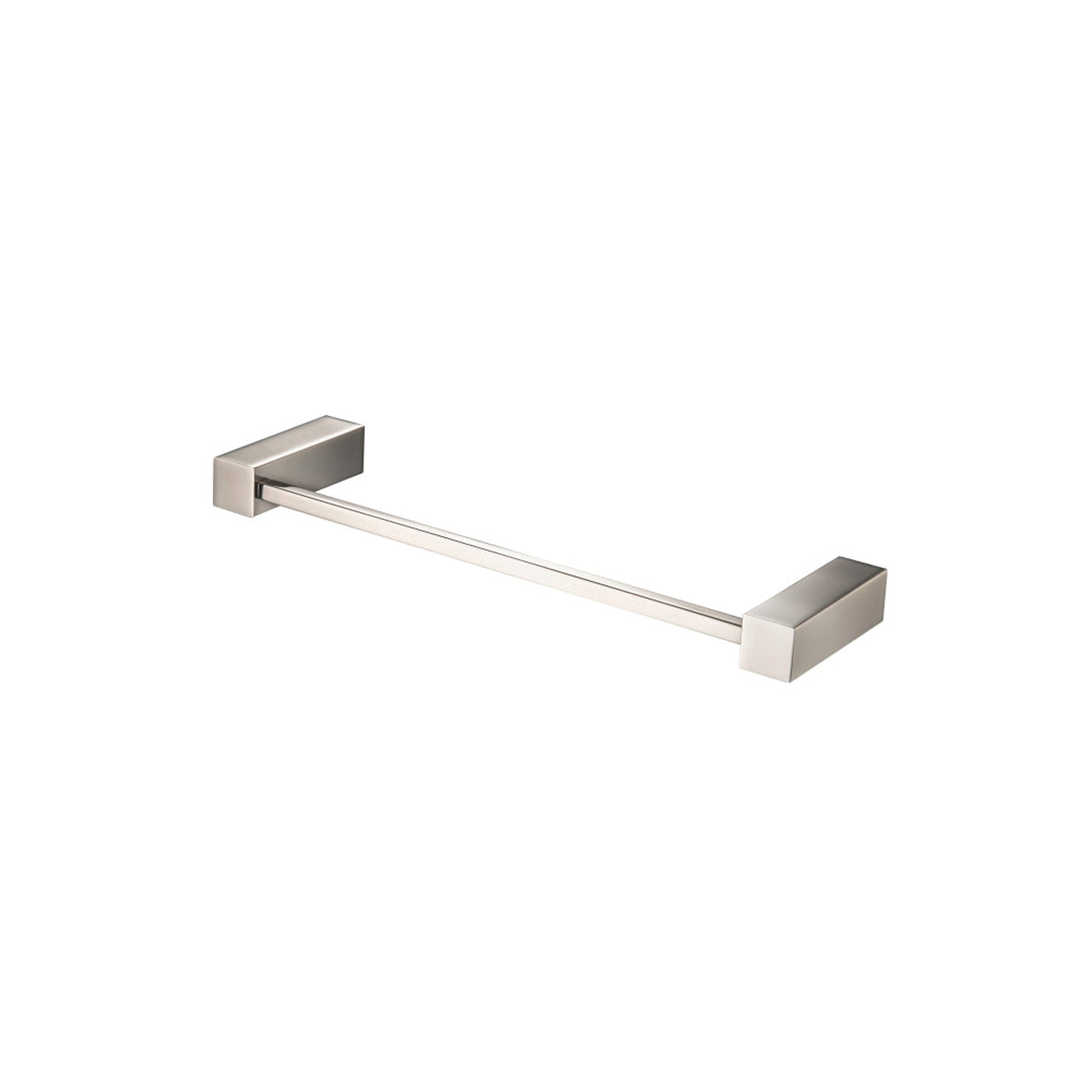 Flusso Faucets Serie 160 8" Brass Towel Ring / Mini Towel Bar in Polished Nickel