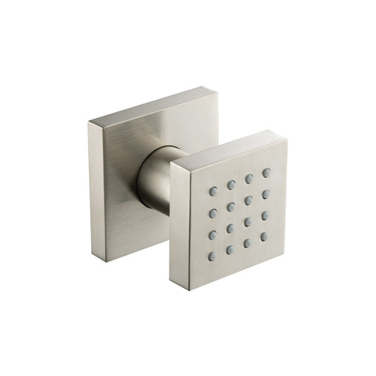 Flusso Faucets Serie 160 Body Jet With Swivel Action in Brushed Nickel