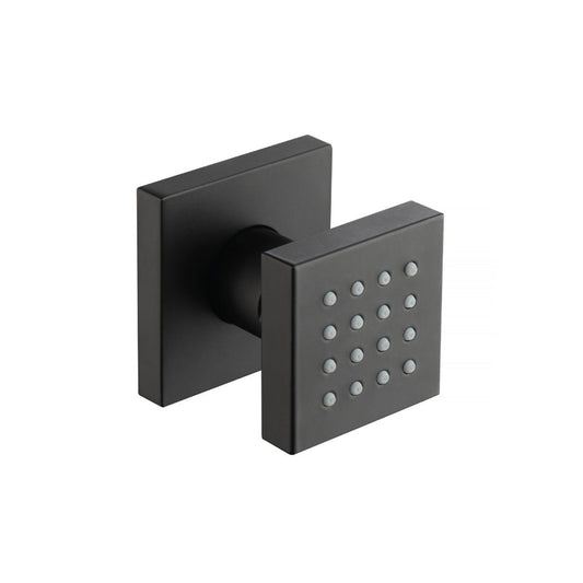 Flusso Faucets Serie 160 Body Jet With Swivel Action in Matte Black