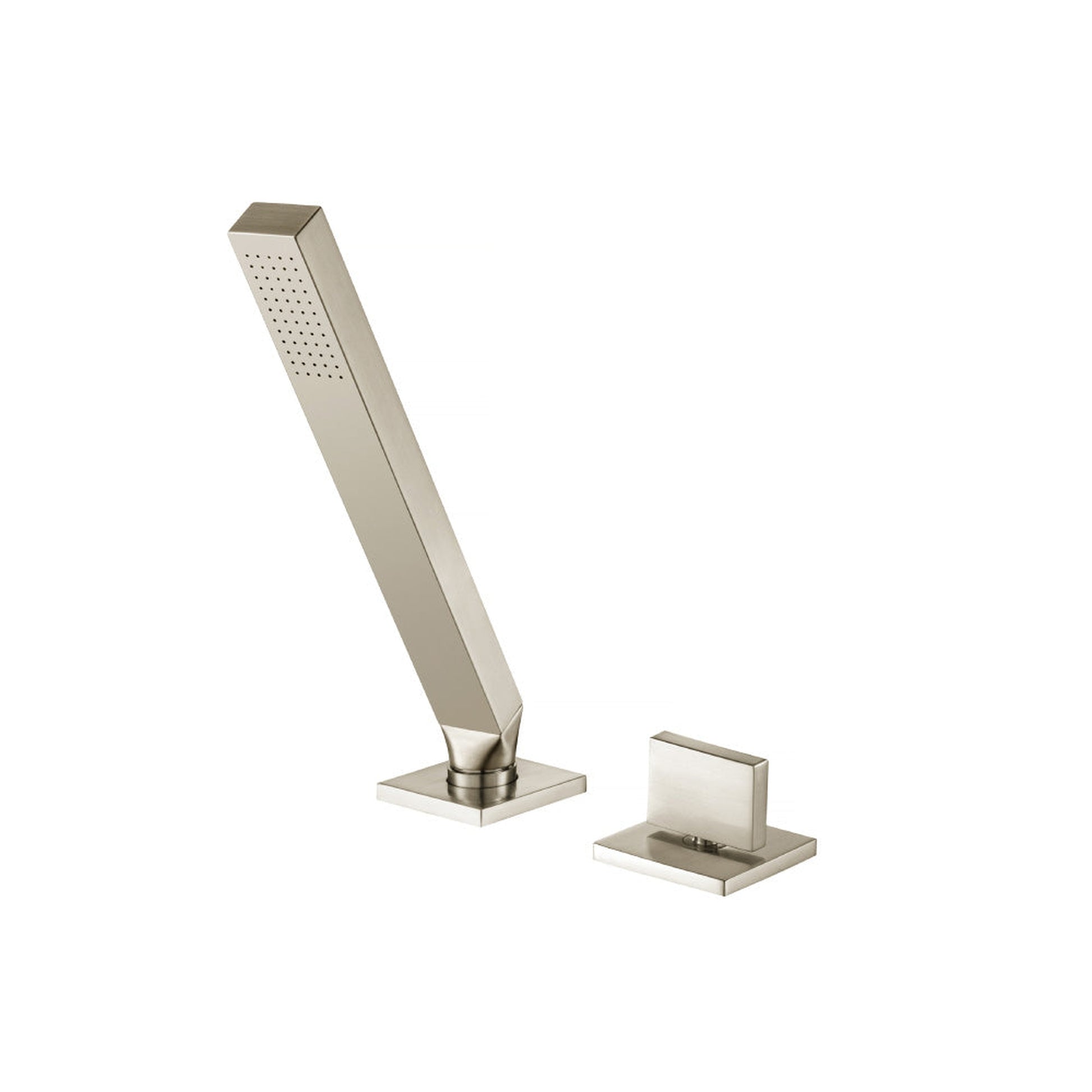 Flusso Faucets Serie 160 Deck Diverter With Holder and Hose in Brushed Nickel