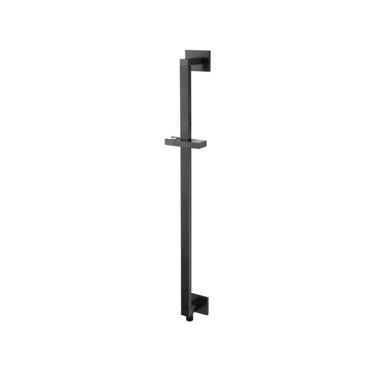 Flusso Faucets Serie 160 Shower Slide Bar With Integrated Wall Elbow in Matte Black