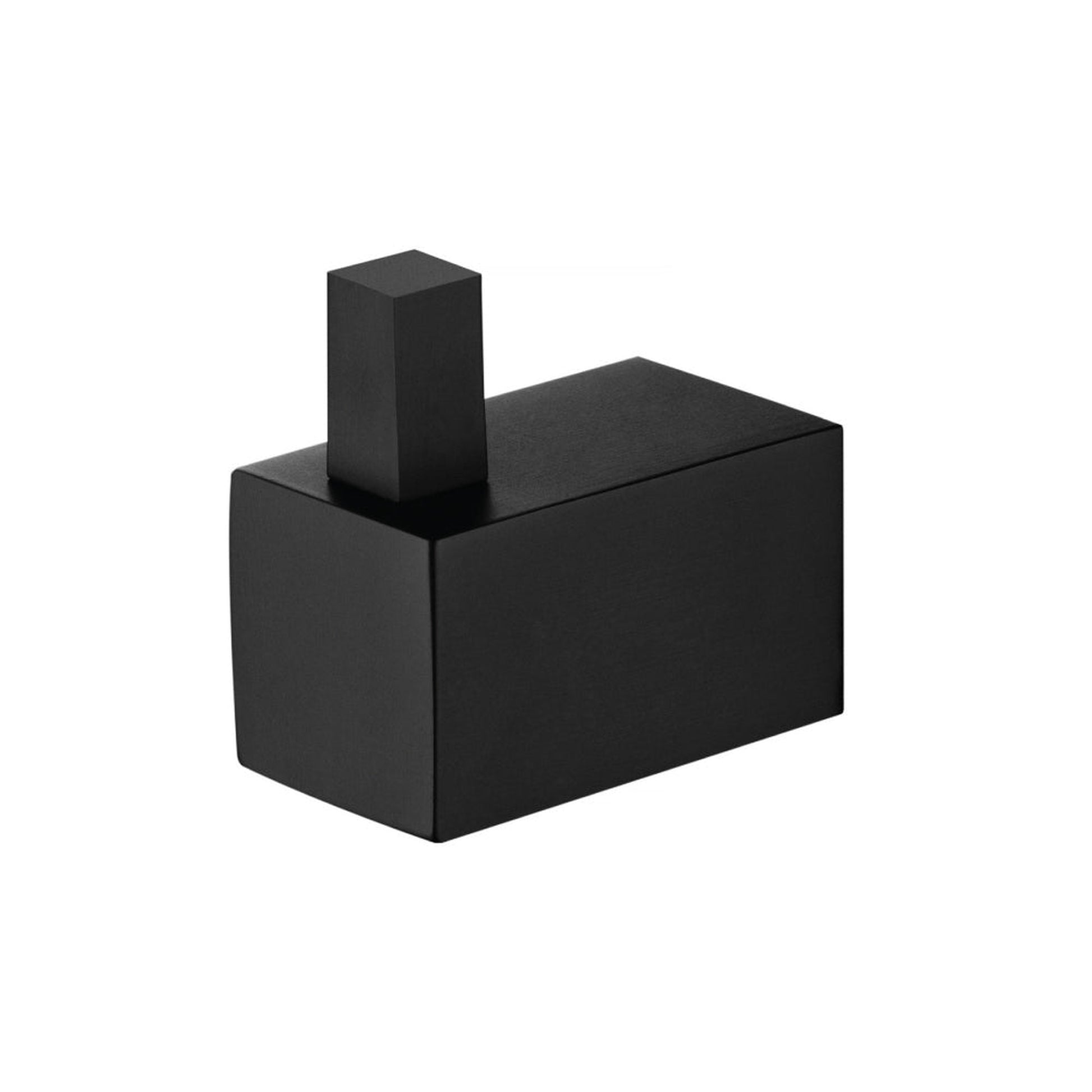 Flusso Faucets Serie 160 Single Hook Brass Bathroom Towel / Robe Hook in Matte Black