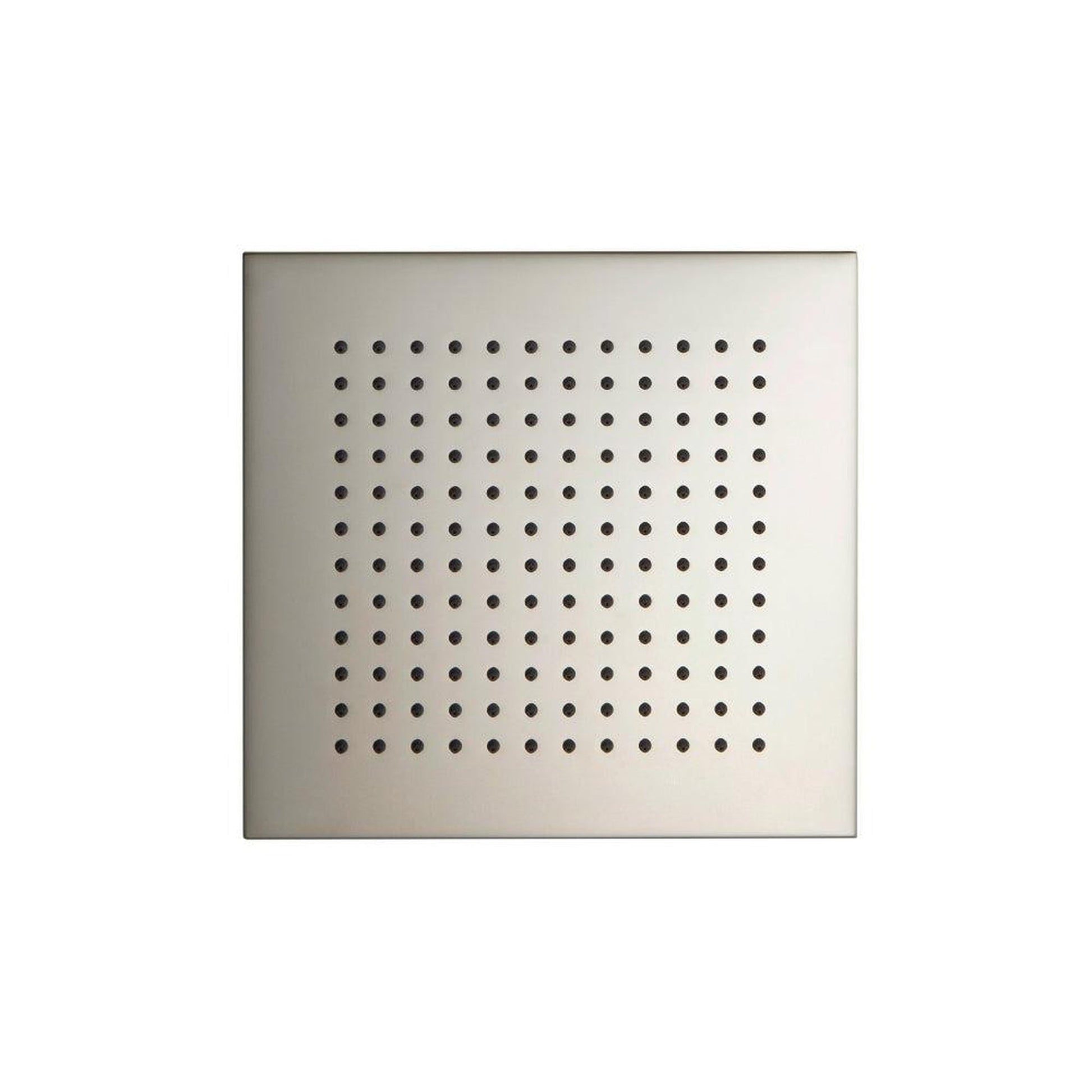 Flusso Faucets Serie 160 Single Output Polished Nickel PVD Wall-Mounted Shower Set With Single Function Square Rain Shower Head, Two-Handle Shower Trim and 1-Output Wall-Mounted Thermostatic Shower Valve With Integrated Volume Control