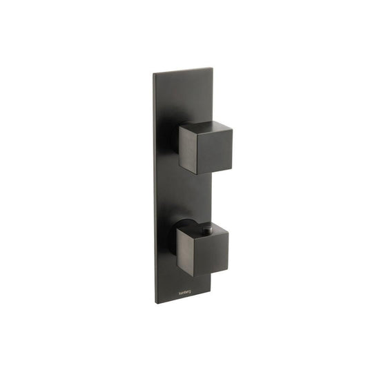 Flusso Faucets Serie 160 Trim for Thermostatic Valve in Matte Black (160.4000VTMB)