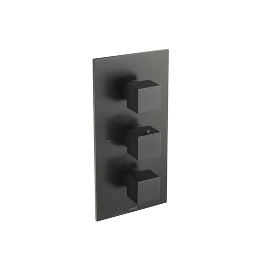 Flusso Faucets Serie 160 Trim for Thermostatic Valve in Matte Black (160.4500TMB)