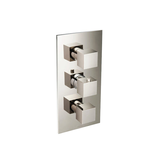 Flusso Faucets Serie 160 Two Output Thermostatic Trim Set in Polished Nickel
