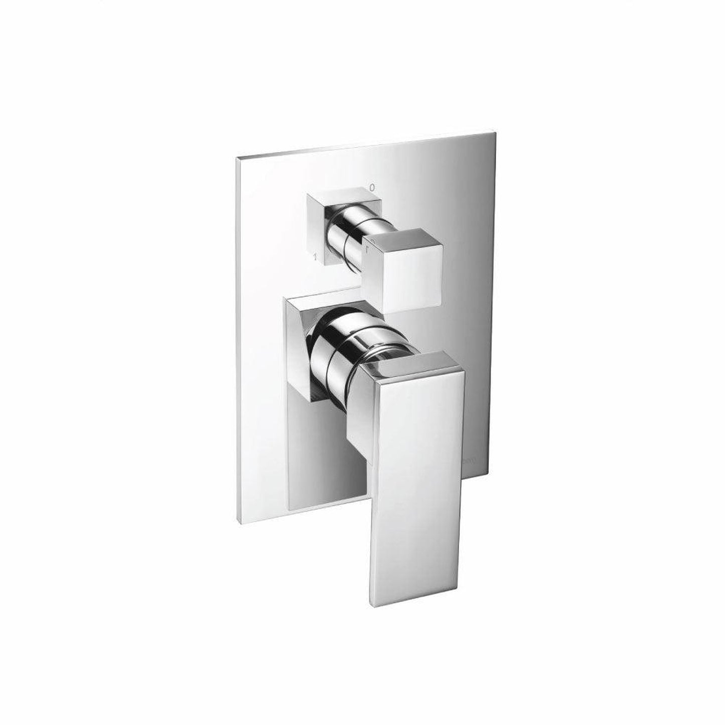 Flusso Faucets Serie 160 Two Output Tub / Shower Trim With Pressure Balance Valve and Integrated 2-Way Diverter in Polished Nickel