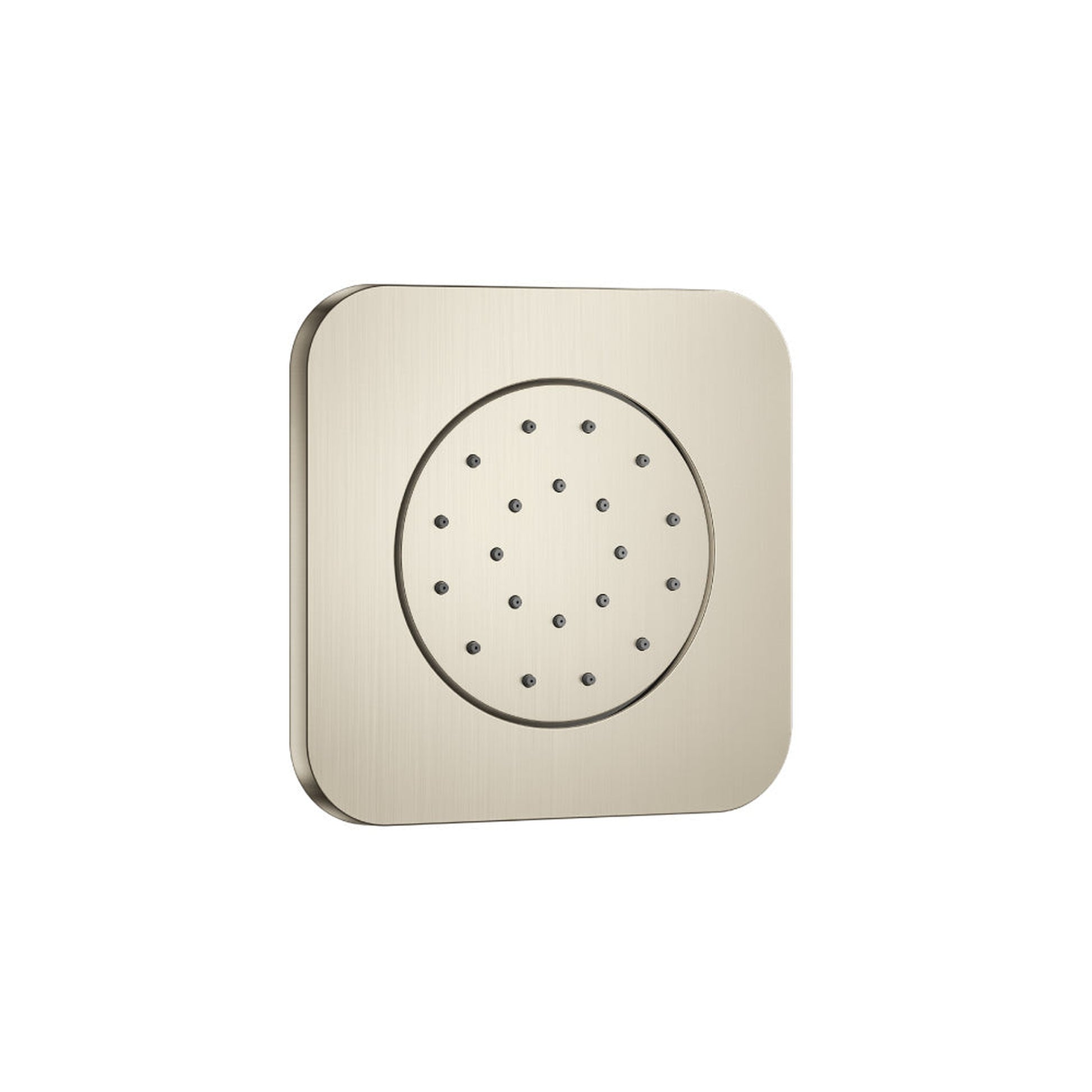 Flusso Faucets Serie 196 1/2" Body Jet With Concealed Valve in Brushed Nickel