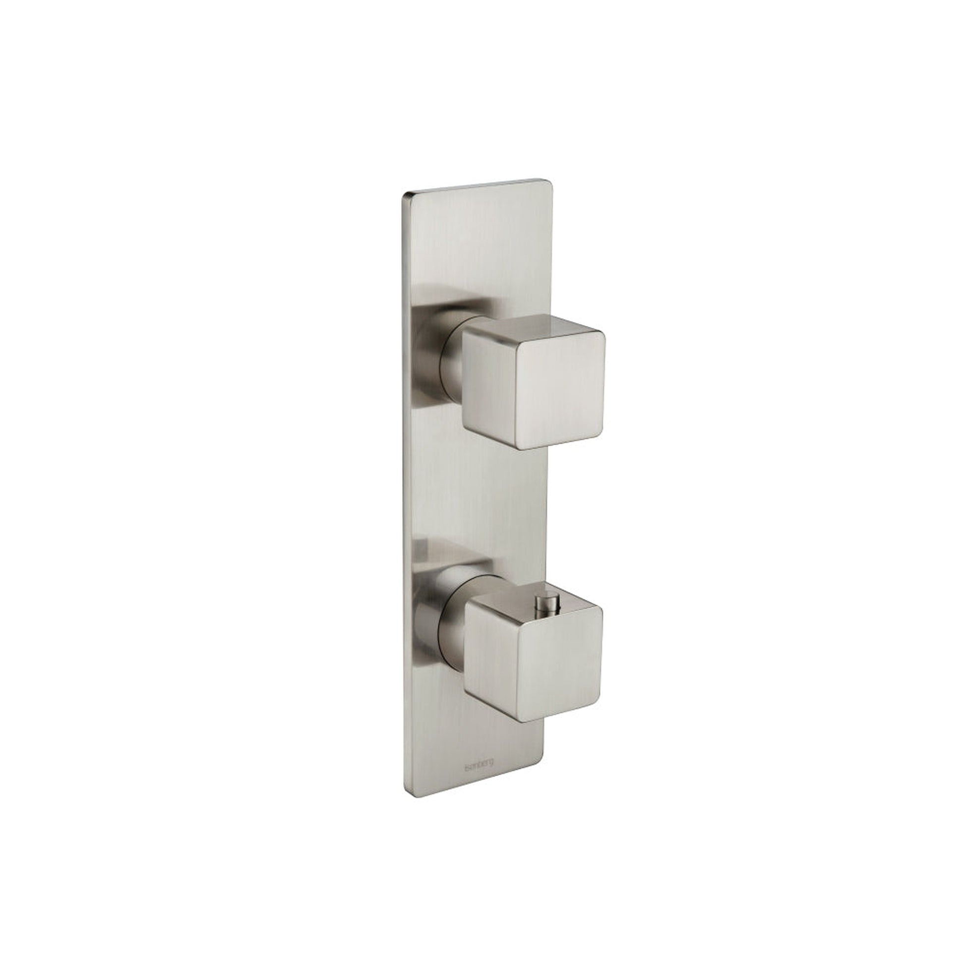 Flusso Faucets Serie 196 3/4" Single Output Horizontal Thermostatic Shower Valve and Trim in Brushed Nickel (196.2720BN)