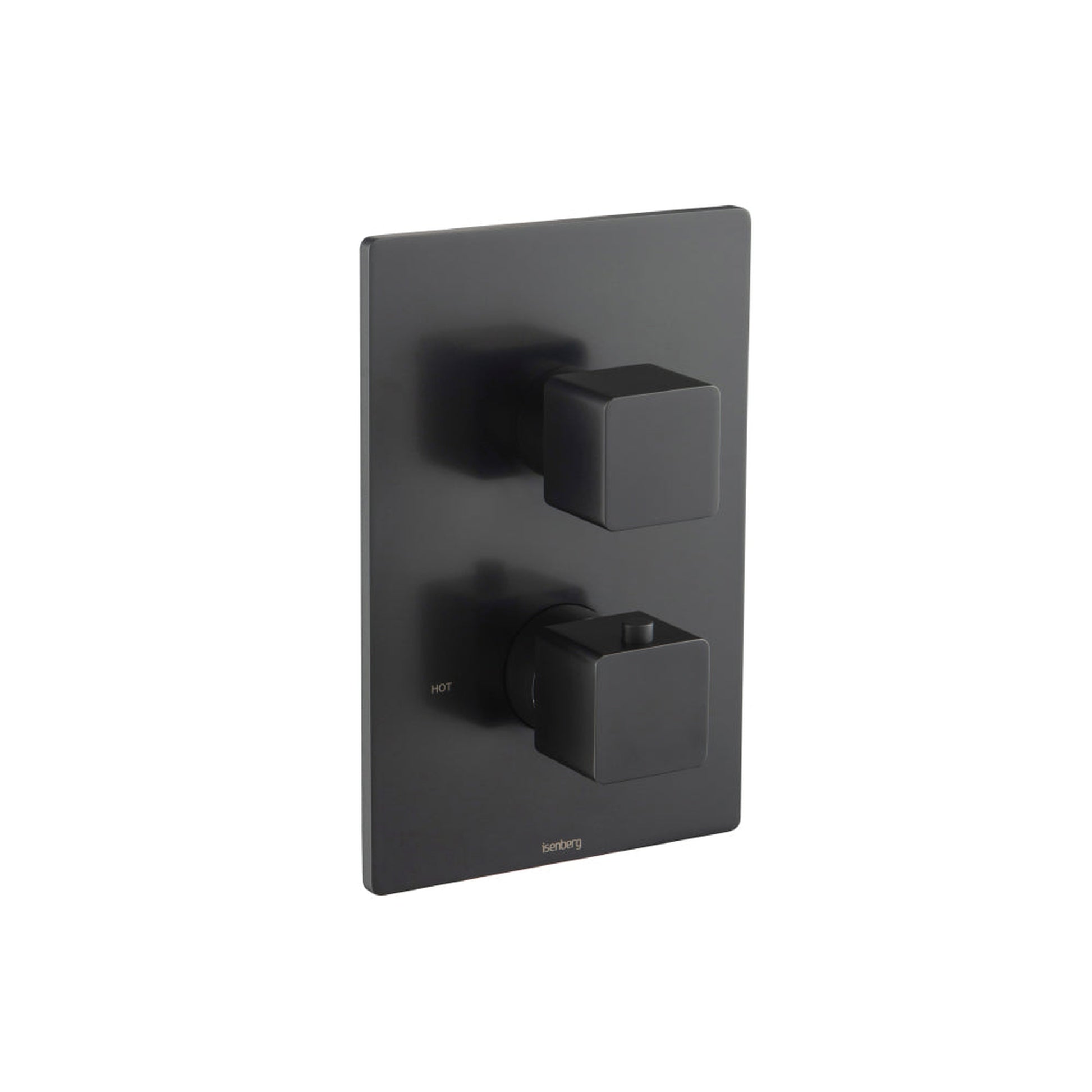 Flusso Faucets Serie 196 3/4" Single Output Thermostatic Shower Valve and Trim in Matte Black