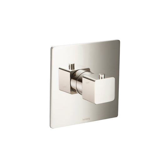 Flusso Faucets Serie 196 3/4" Single Output Thermostatic Valve With Trim in Polished Nickel