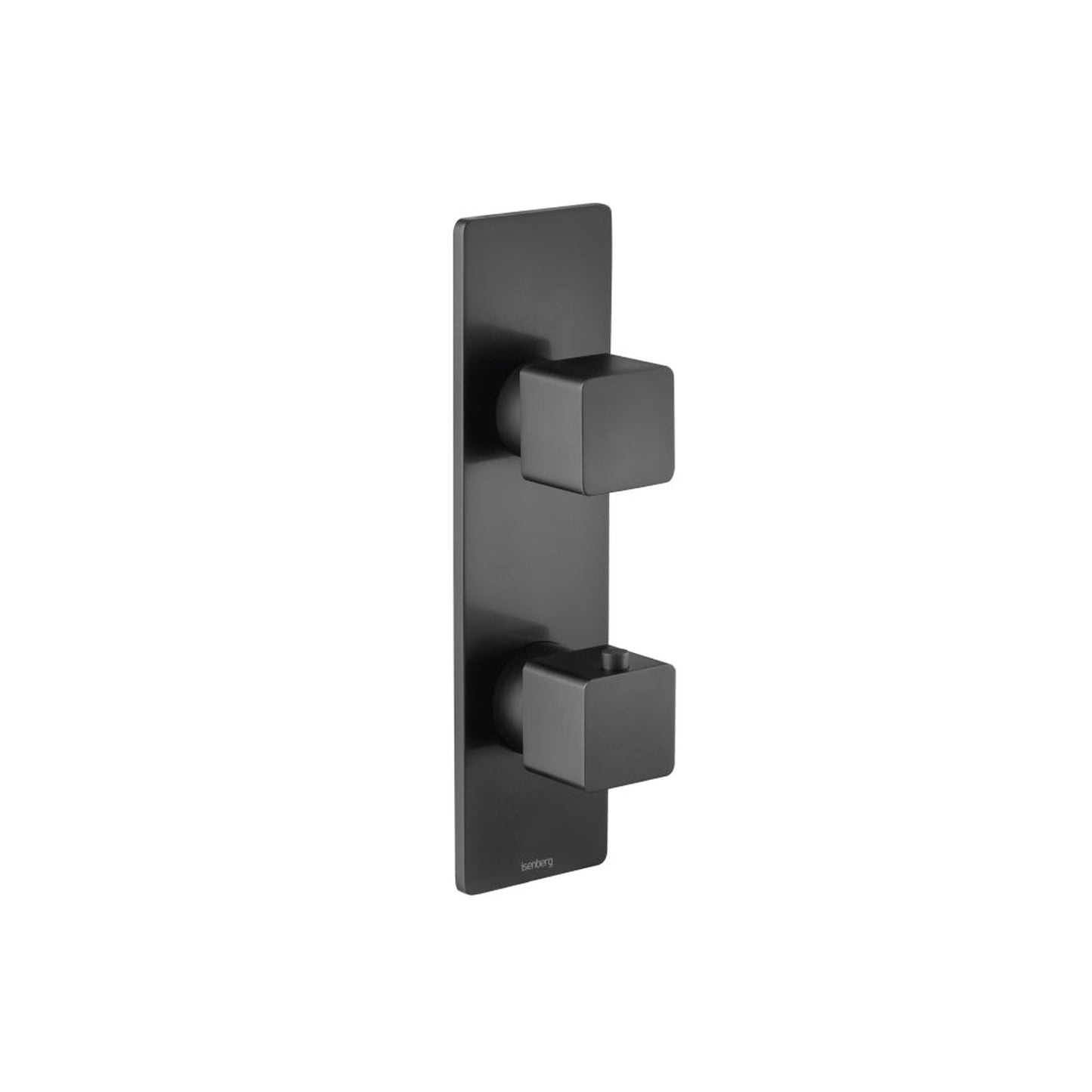 Flusso Faucets Serie 196 3/4" Three Output Thermostatic Shower Valve and Trim in Matte Black